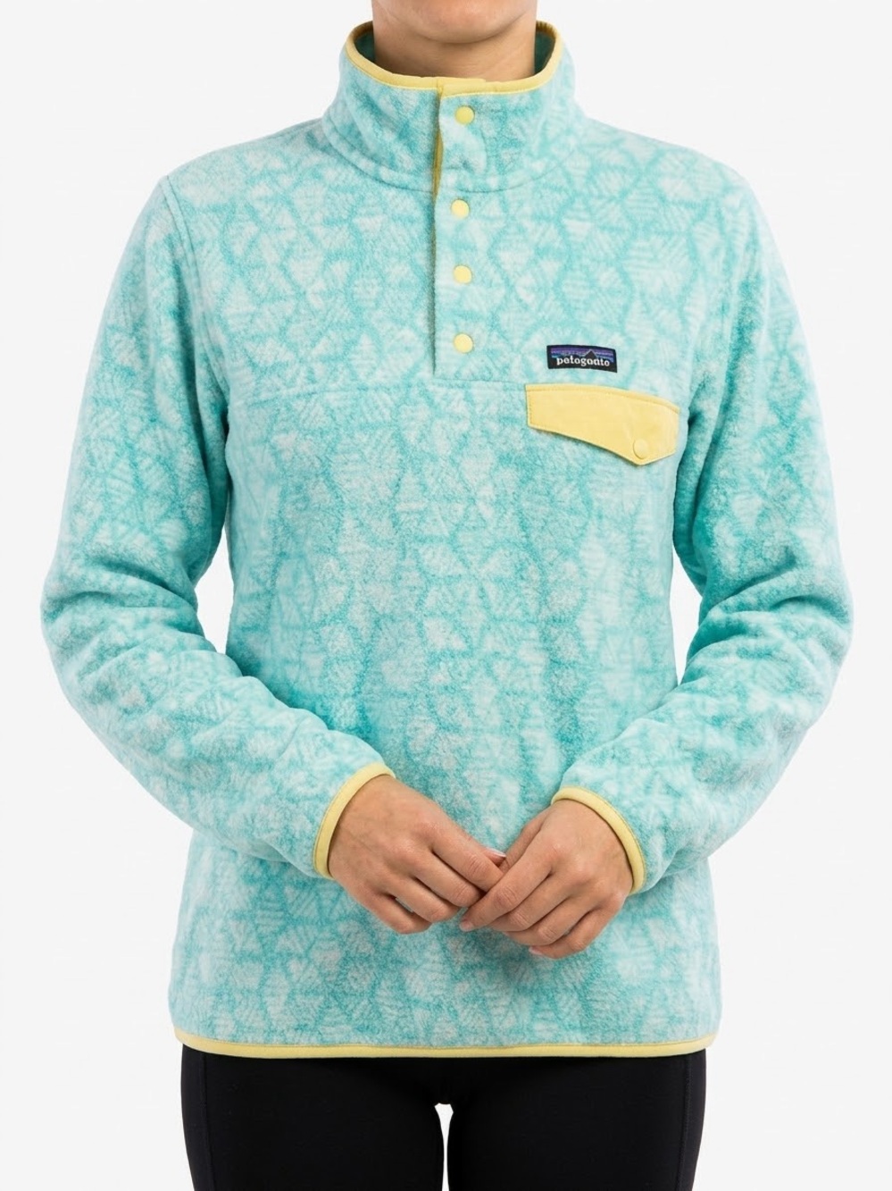Patagonia Synchilla Snap-T Snowflake Fleece Pullover Women’s XL Blue